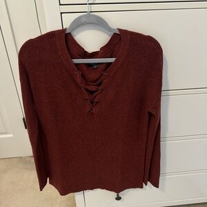 American Eagle Outfitters Rust Sweater